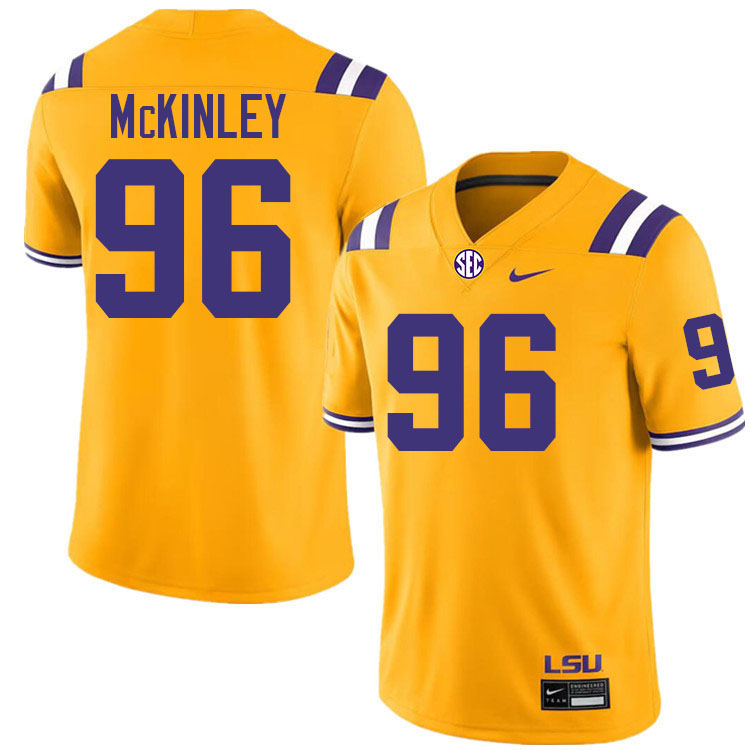 Dominick McKinley LSU Tigers Jersey,Louisiana State University Tigers Football Jersey-Gold